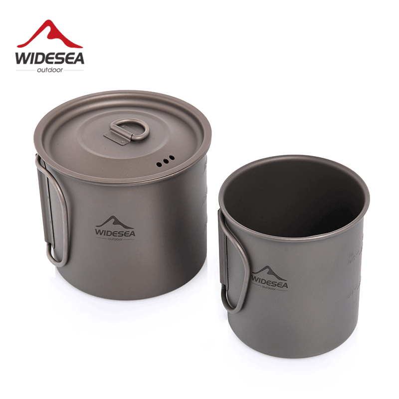 Camping Cooking Bundle - ワイドシーキャンプマグチタンカップ観光食器ピクニック用品アウトドアキッチン用品旅行調理セット調理器具ハイキング