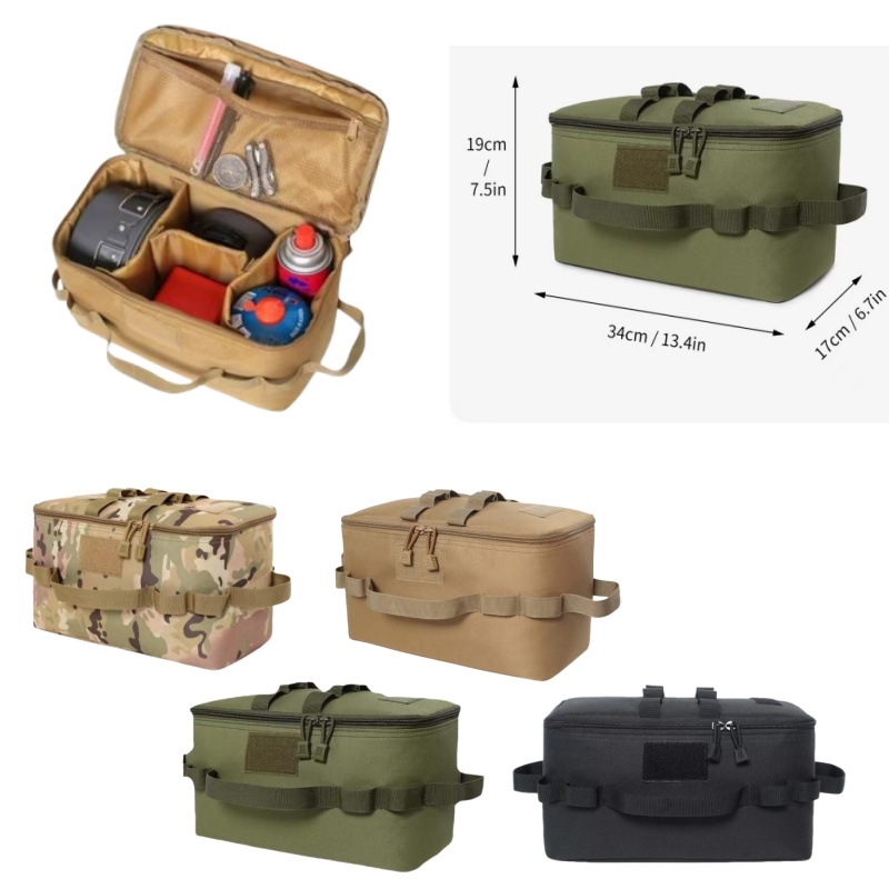 Camping Cooking Organizer - アウトドアポーチ キャンプ収納袋 調理器具オーガナイザー ポータブル食器ハンドバッグ ピクニックバッグ キャンプ