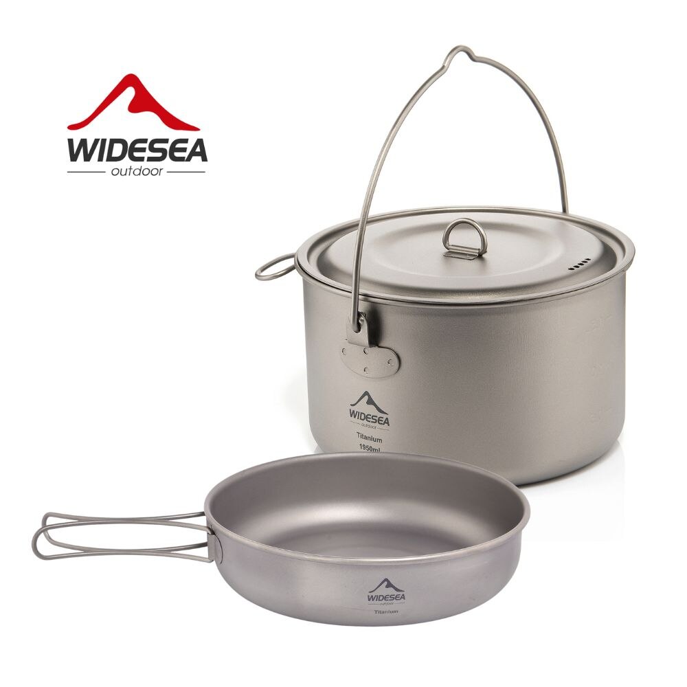 Camping Cooking Recipes - キャンプ用食器チタン調理器具セット観光大釜屋外調理鍋フライパンピクニックキッチンハイキングトレッキング