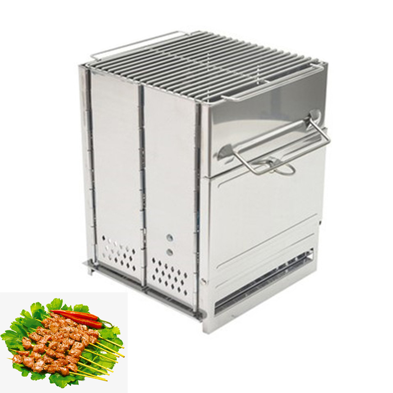 Camping Cooking Equipment - ウッドストーブ アウトドア キャンプ用品 分解可能なポータブルピクニックストーブ クロスボーダー クッキングガーナーアクセサリー