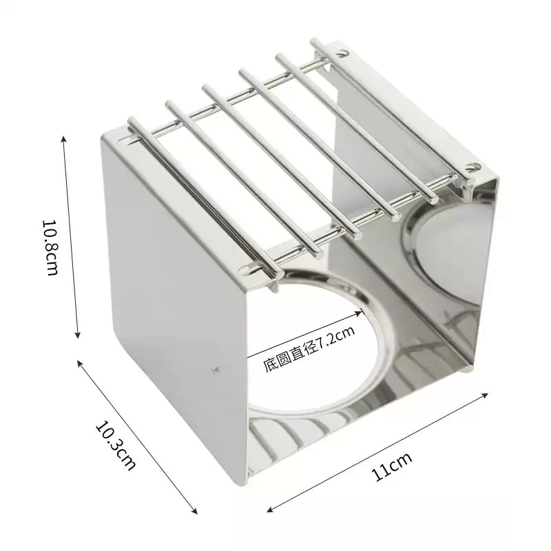 Camping Cooking Equipment - ステンレス製の正方形コーヒーストーブスタンド、モカポットやアウトドア登山キャンプ用調理器具の安定したポットサポート