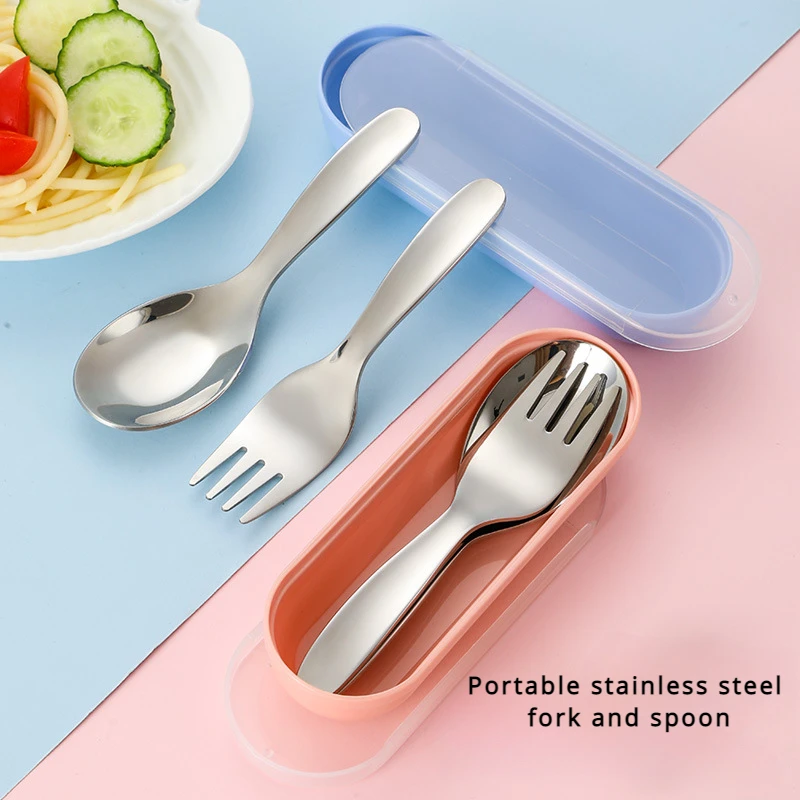 Camping Cooking Bundle - ポータブルステンレスカトラリーセット,スプーンとフォークの食器,アウトドアキャンプ,ハイキング,キャンプ用調理用品,1セット,2個