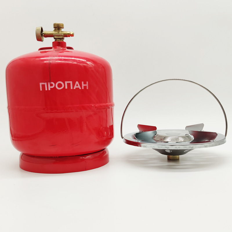 Camping Cooking Gas Stove Portable Tool - 屋外キャンプ用ポータブルガスストーブバーナー調理器具、ハイキングピクニック用品、ホワイトメタル、効率的な熱調理器