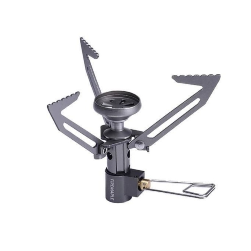 Camping Cooking Gas Stove Portable Tool - 軽量ポータブルキャンプストーブ折りたたみ式ミニキャンプチタンガスバーナー耐久性のあるバックパッキングハイキングアウトドアクッキングツール