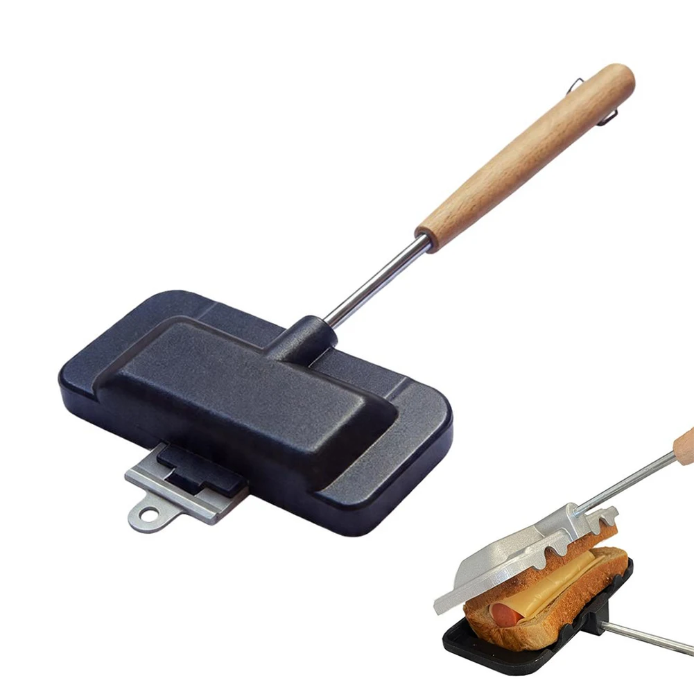 ノンスティックアルミサンドイッチパン、ガスストーブ用ロックハ - Camping Cooking Utensil Roll のレビューと価格