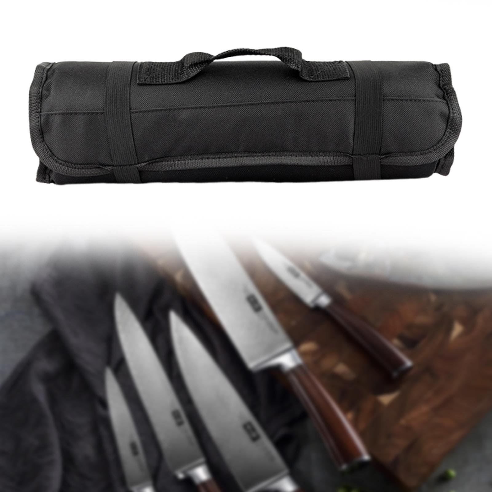 シェフナイフバッグロール オックスフォード布製 耐パンク性  - Camping Cooking Utensil Roll のレビューと価格