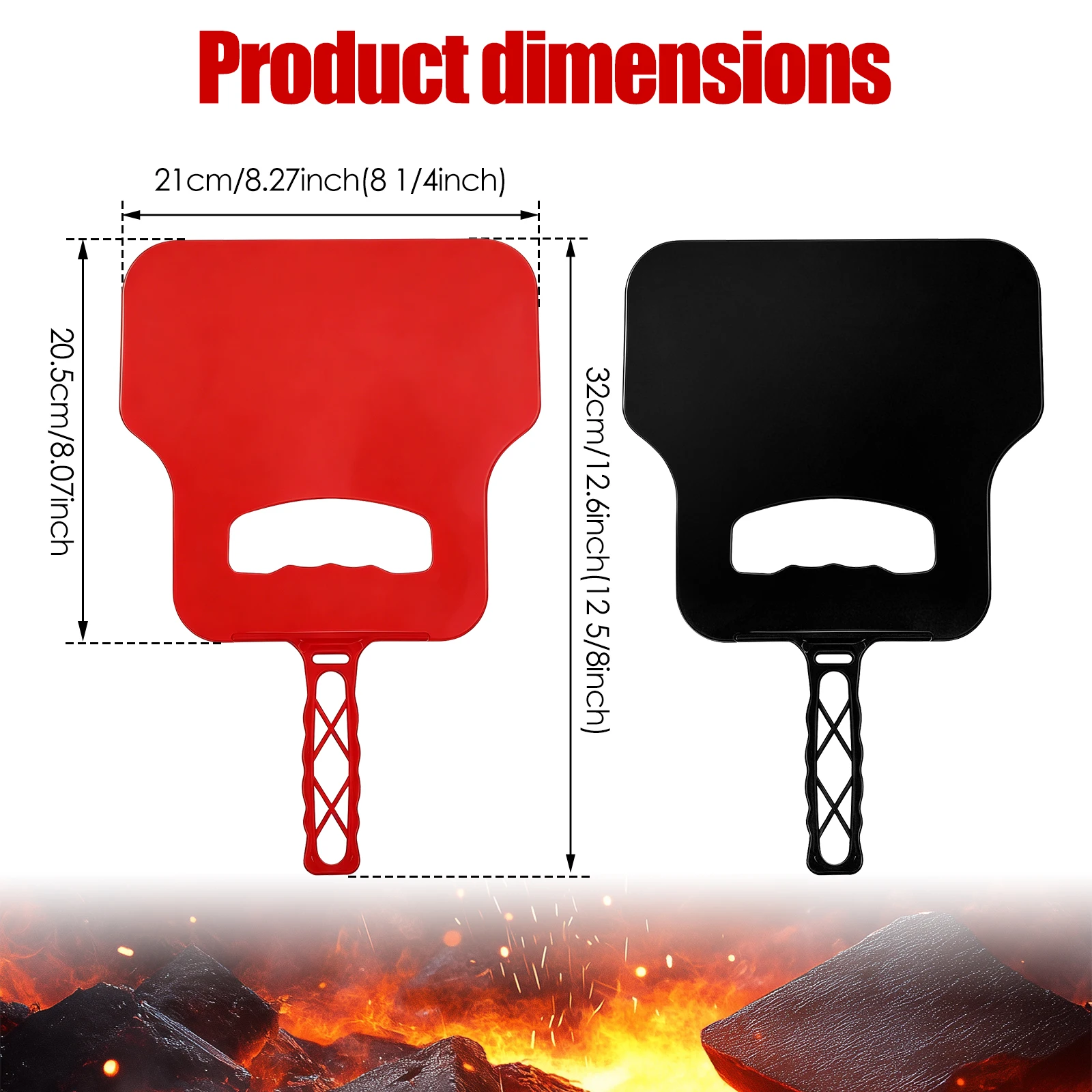 手動風車プラスチック製ハンドファンポータブルファイヤースター - Camping Cooking Device のレビューと価格
