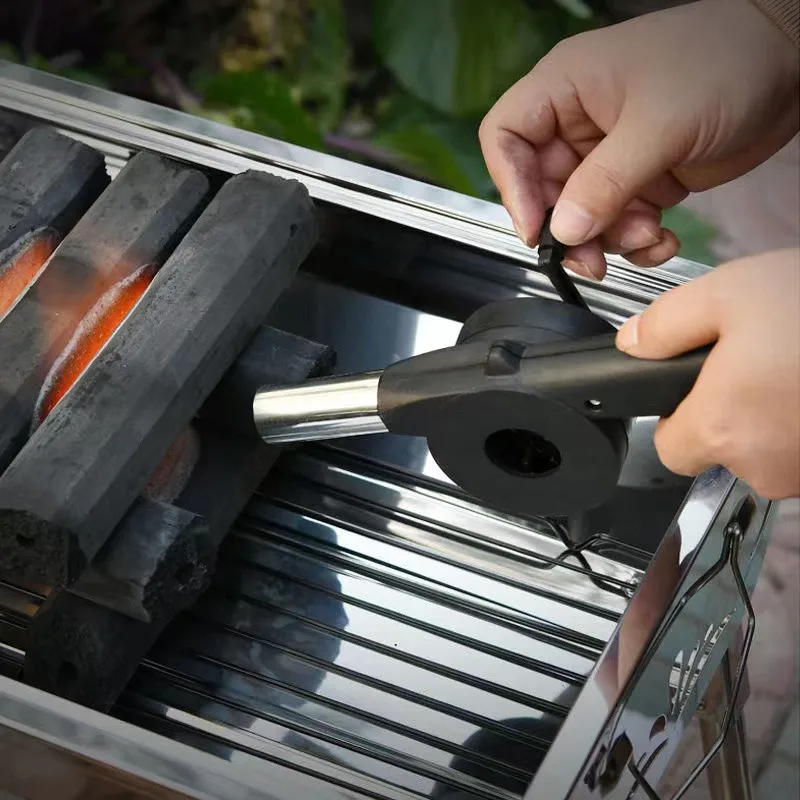 屋外調理バーベキューブロワーポータブルハンドクランクファンエ - Camping Cooking Recipes のレビューと価格