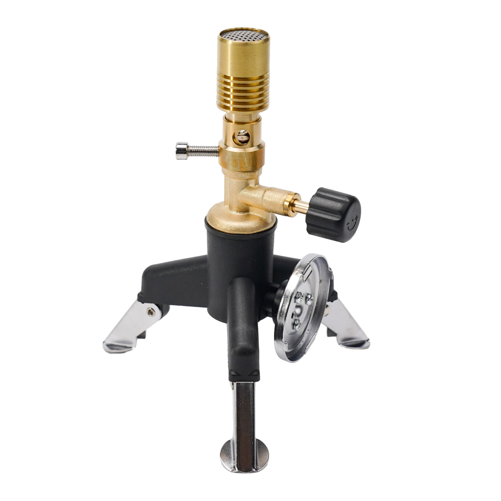 ポータブル真鍮製ブンゼンバーナー、ライトガストーチ、ダークブ - Camping Cooking Gas Stove Portable Tool のレビューと価格