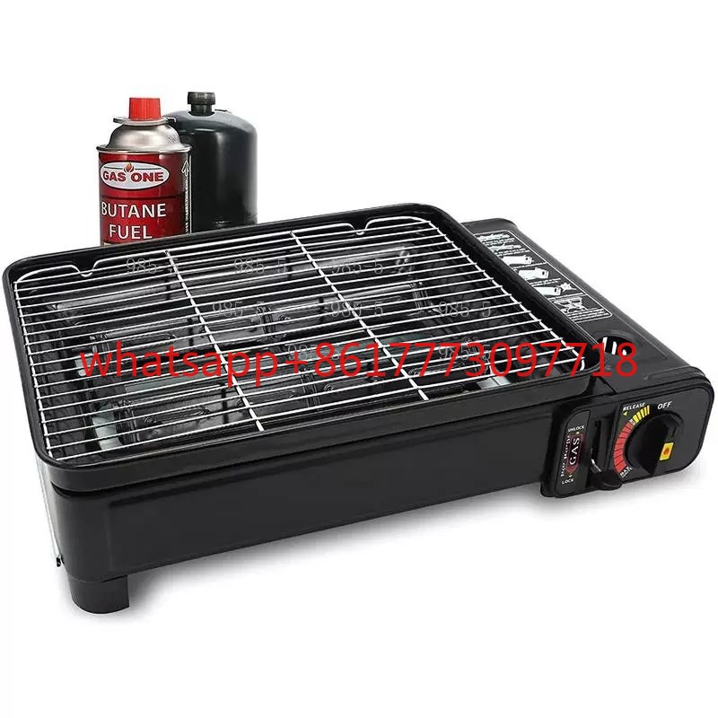 屋外用ポータブルブタンガスストーブ 無煙バーベキューグリル  - Camping Cooking Gas Stove Portable Tool のレビューと価格