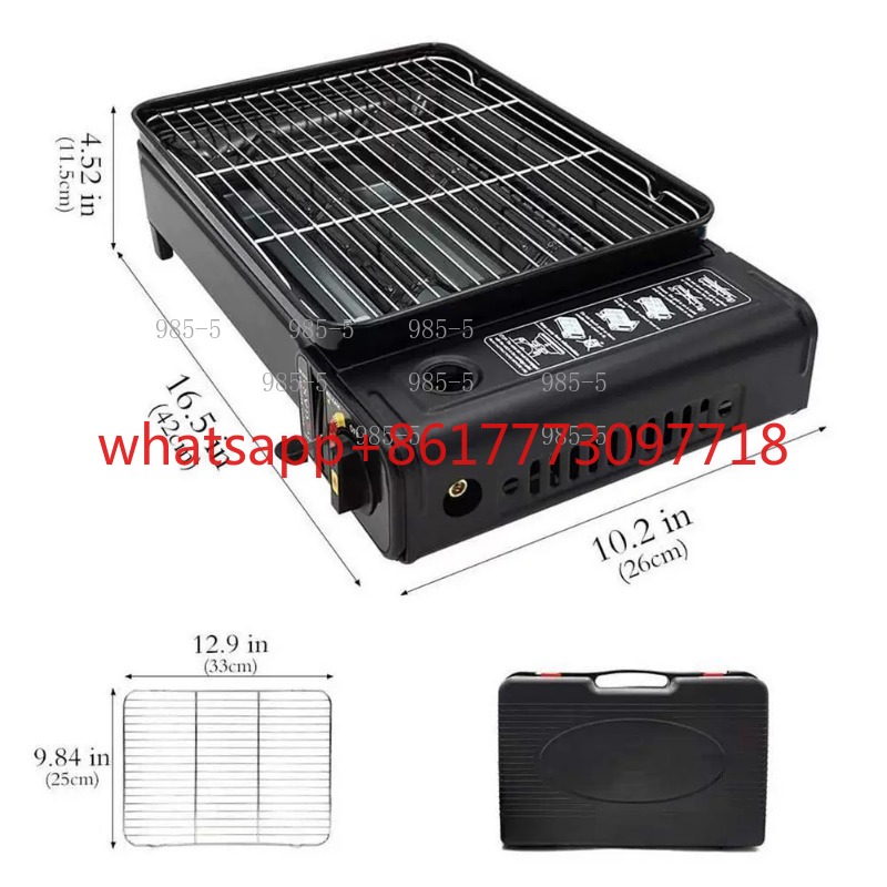 屋外用ポータブルブタンガスストーブ 無煙バーベキューグリル  - Camping Cooking Gas Stove Portable Tool のレビューと価格