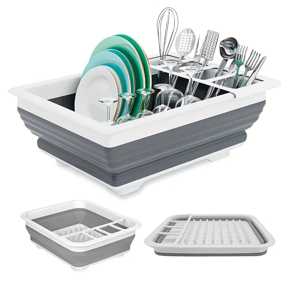 折りたたみ式食器乾燥ラック、食器ホルダー付き、RV、キャンプ - Camping Cooking And Eating のレビューと価格