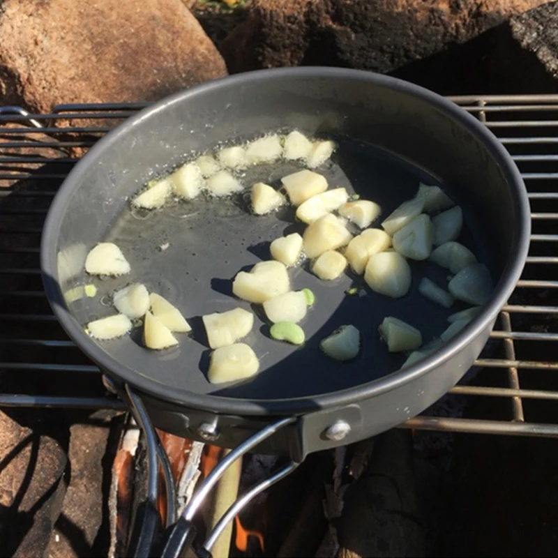 収納バッグ付きポータブルフライパン、焦げ付き防止の鳩、軽量グ - Camping Cooking Organizer のレビューと価格