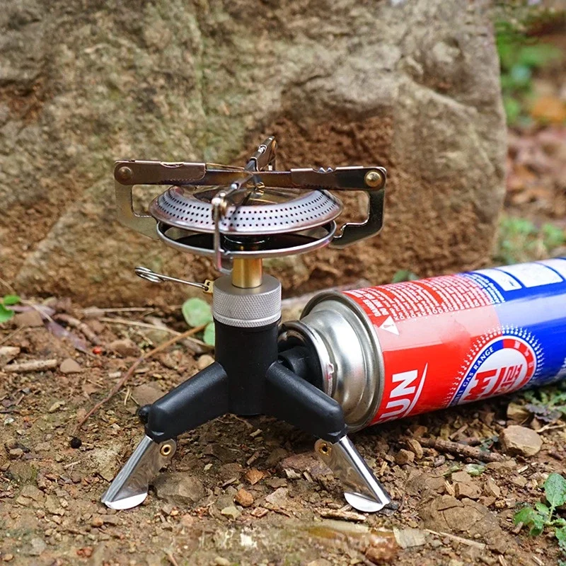 ポータブルキャンプガスストーブアダプターコネクターステンレス - Camping Cooking Gas Stove Portable Tool のレビューと価格