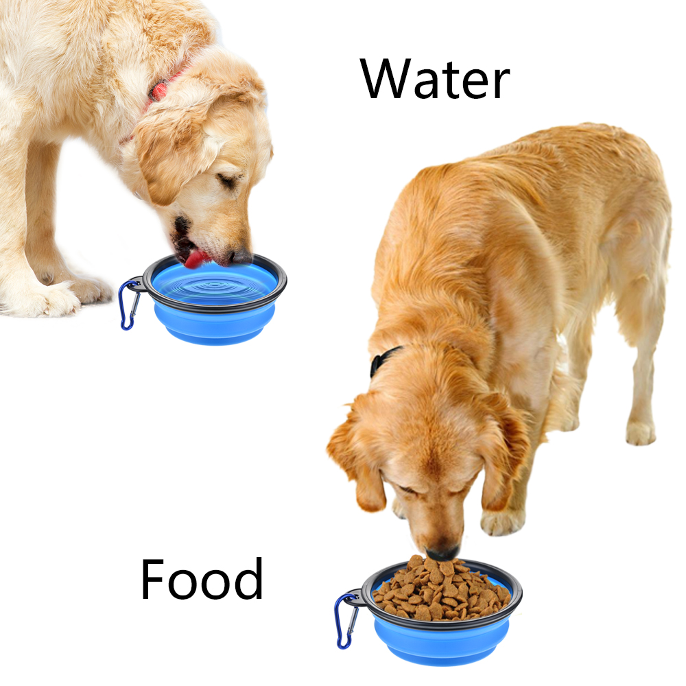 折りたたみ式ペット用シリコン製犬用フード・水飲みボウル、屋外 - Camping Cooking And Eating のレビューと価格
