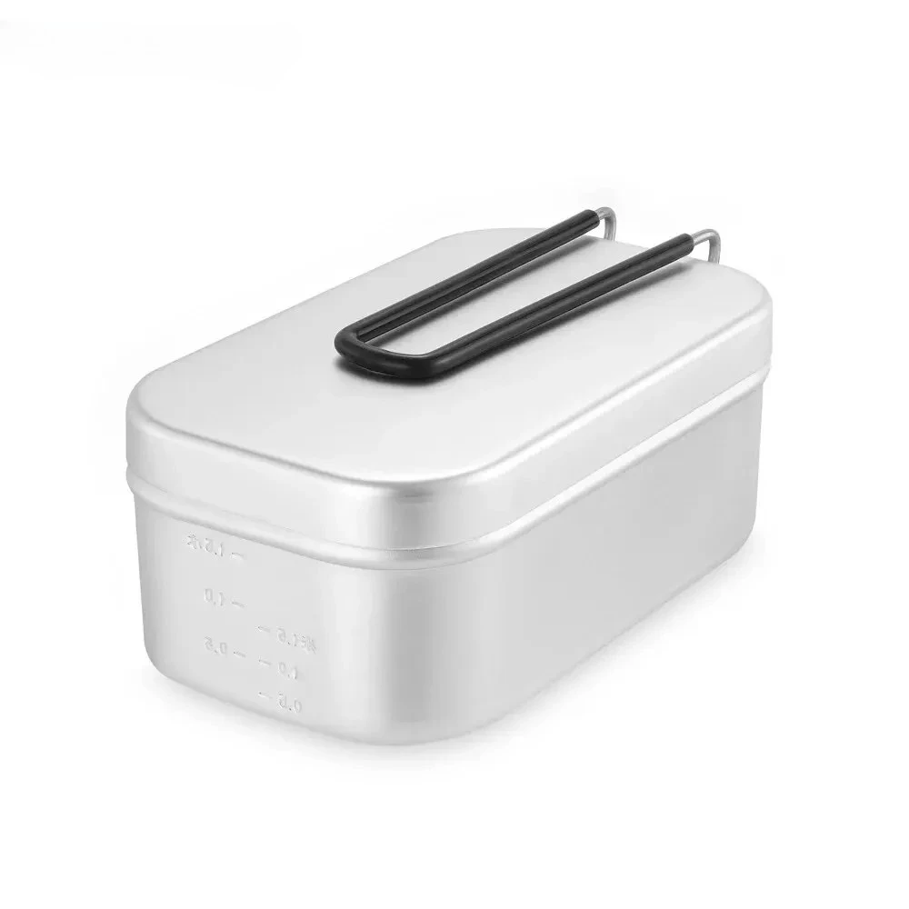 800/1400 ミリリットルアルミ弁当箱旅行キャンプ食器メ - Camping Cooking And Eating のレビューと価格