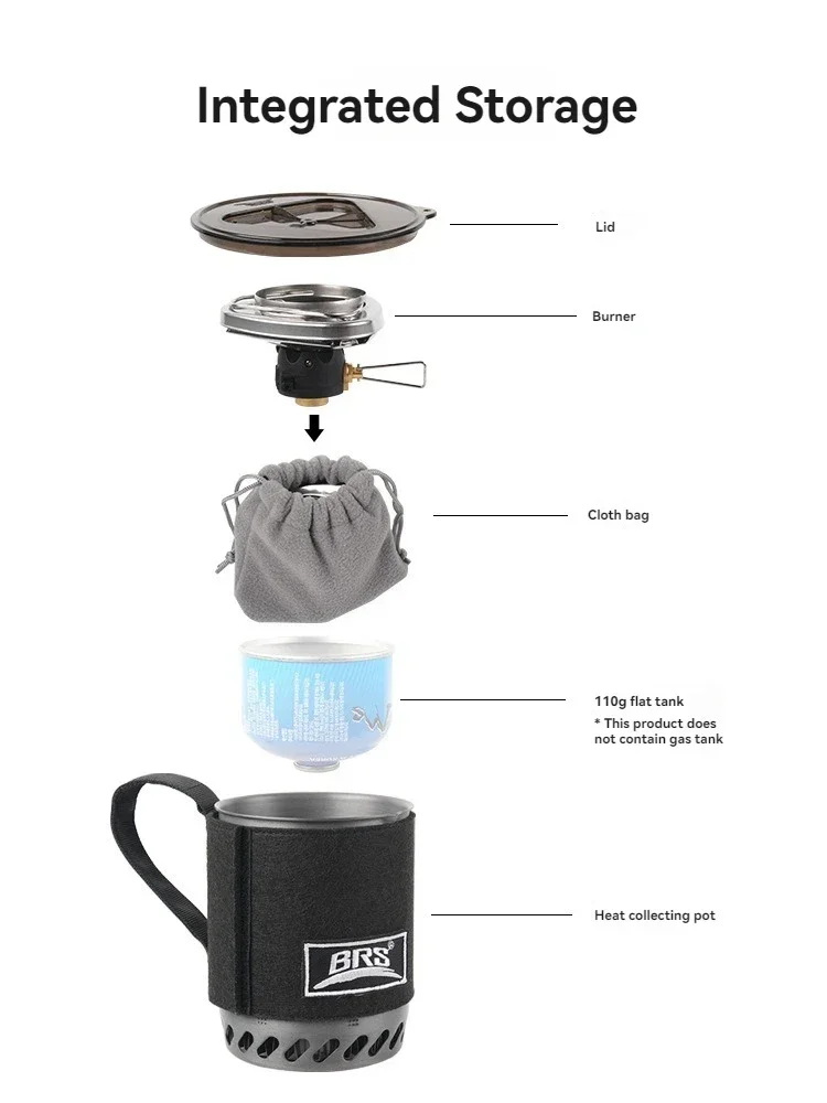 BRS-61 熱交換器付きポータブルジェットバーナー 軽量バ - Camping Cooking Gas Stove Portable Tool のレビューと価格