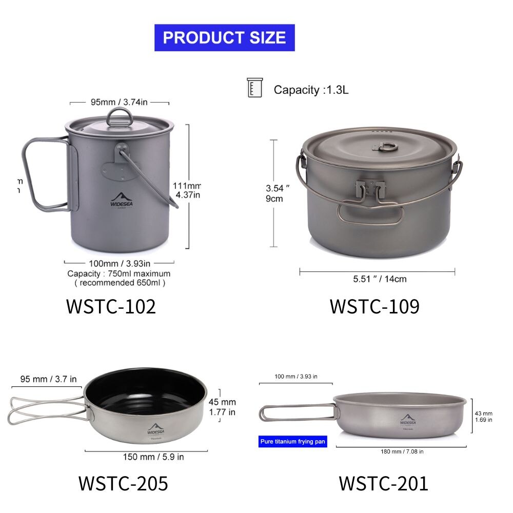 キャンプ用食器チタン調理器具セット観光大釜屋外調理鍋フライパ - Camping Cooking Recipes のレビューと価格
