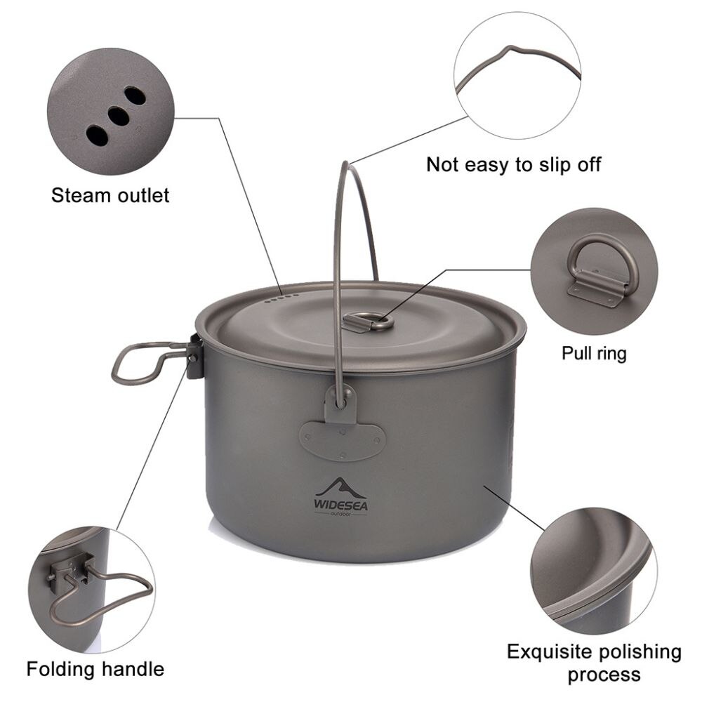 キャンプ用食器チタン調理器具セット観光大釜屋外調理鍋フライパ - Camping Cooking Recipes のレビューと価格