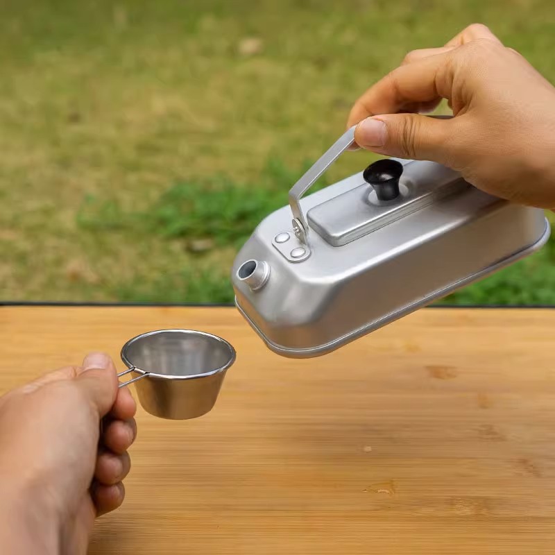 超軽量ポータブルピクニックケトル、キャンプティーポット、コー - Camping Cooking Recipes のレビューと価格