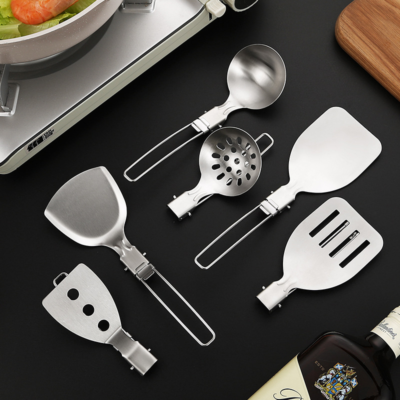 4 個屋外折りたたみキッチン用品セットキャンプ旅行ポータブル - Camping Cooking Bundle のレビューと価格
