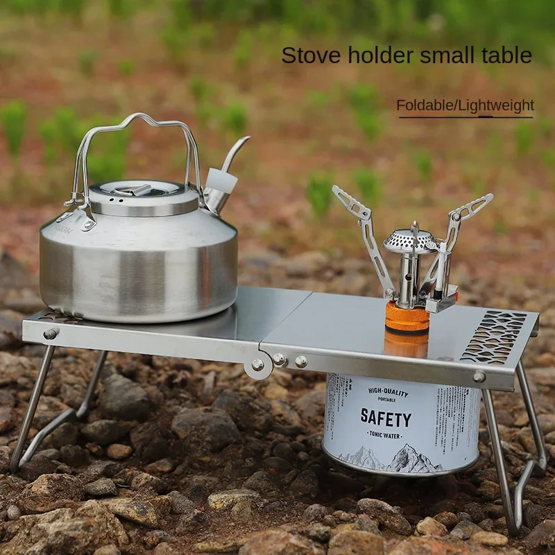 屋外ポータブルミニティーテーブルステンレス鋼スプライシング折 - Camping Cooking Device のレビューと価格