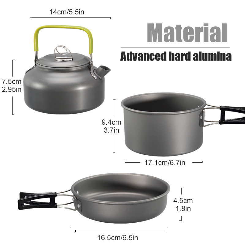 WESTTUNE キャンプ調理器具キット アルミ アウトドア - Camping Cooking And Eating のレビューと価格