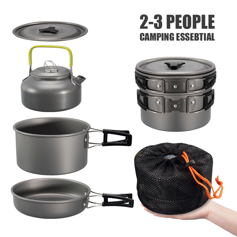 WESTTUNE キャンプ調理器具キット アルミ アウトドア - Camping Cooking And Eating のレビューと価格