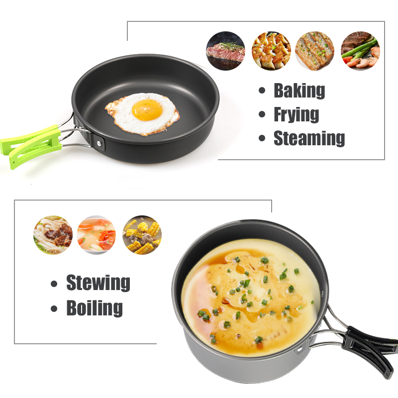 WESTTUNE キャンプ調理器具キット アルミ アウトドア - Camping Cooking And Eating のレビューと価格