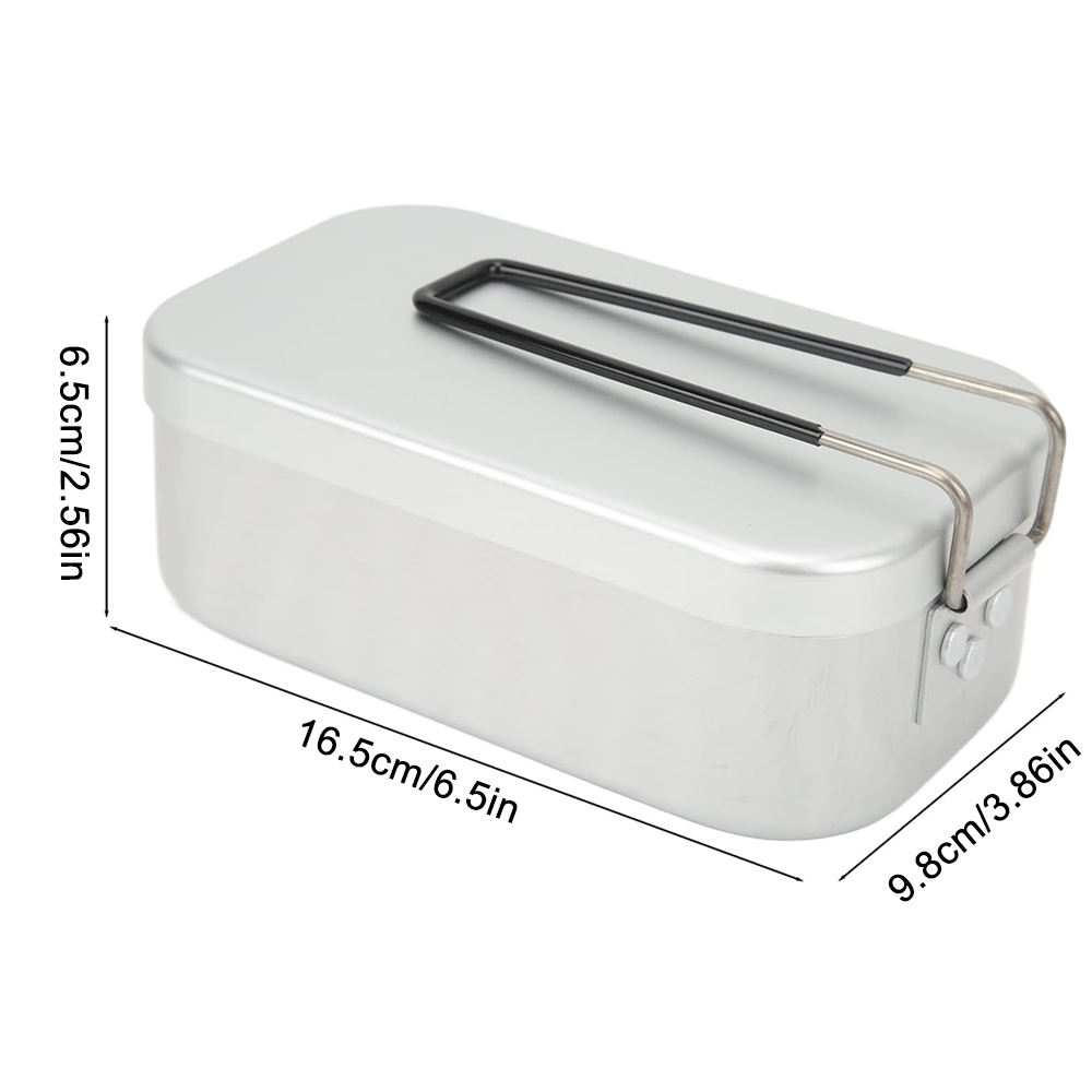 800 ミリリットルアルミ弁当箱屋外キャンプ調理器具食器折り - Camping Cooking And Eating のレビューと価格