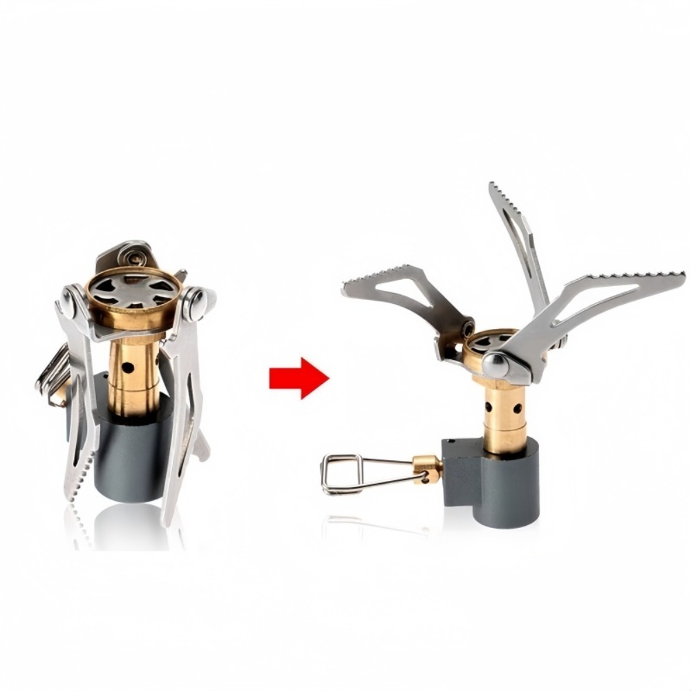 3000W ポータブル折りたたみ式アルミニウム合金超軽量ポケ - Camping Cooking Gas Stove Portable Tool のレビューと価格