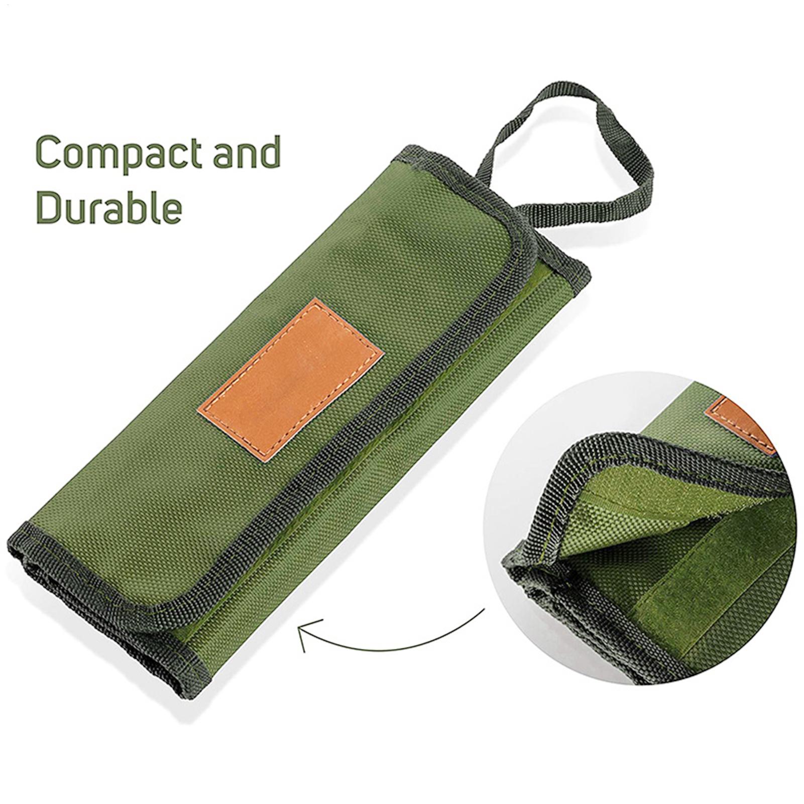 料理収納バッグキャンプカトラリーロールパック調理器具オーガナ - Camping Cooking Utensil Roll のレビューと価格