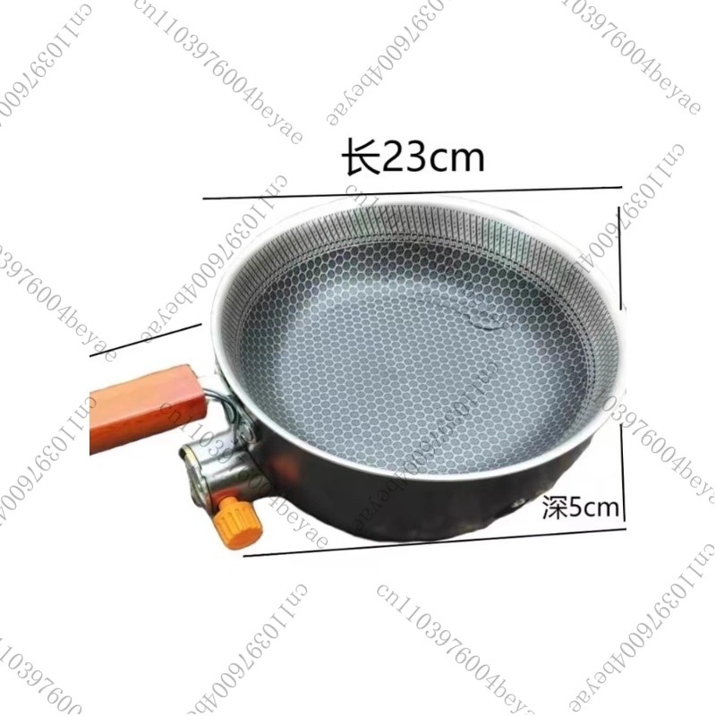 キャンプ用ガスストーブ ノンスティックパン付き 防風ポータブ - Camping Cooking Gas Stove Portable Tool のレビューと価格