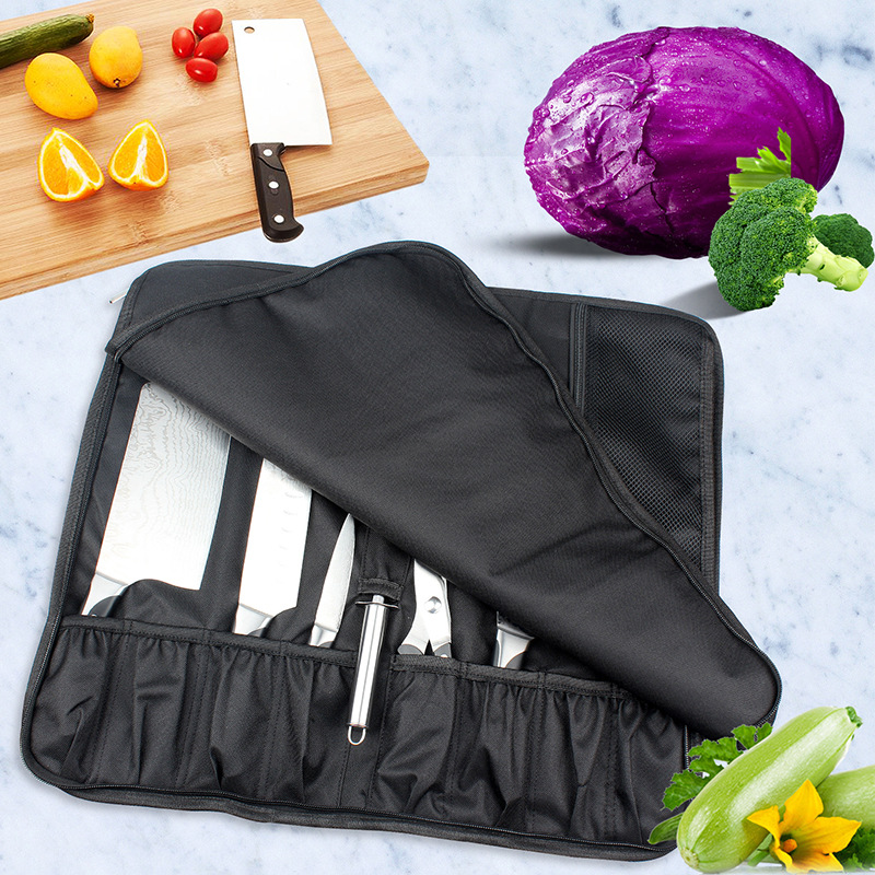ポータブルナイフロールバッグオックスフォード複数のポケットキ - Camping Cooking Organizer のレビューと価格