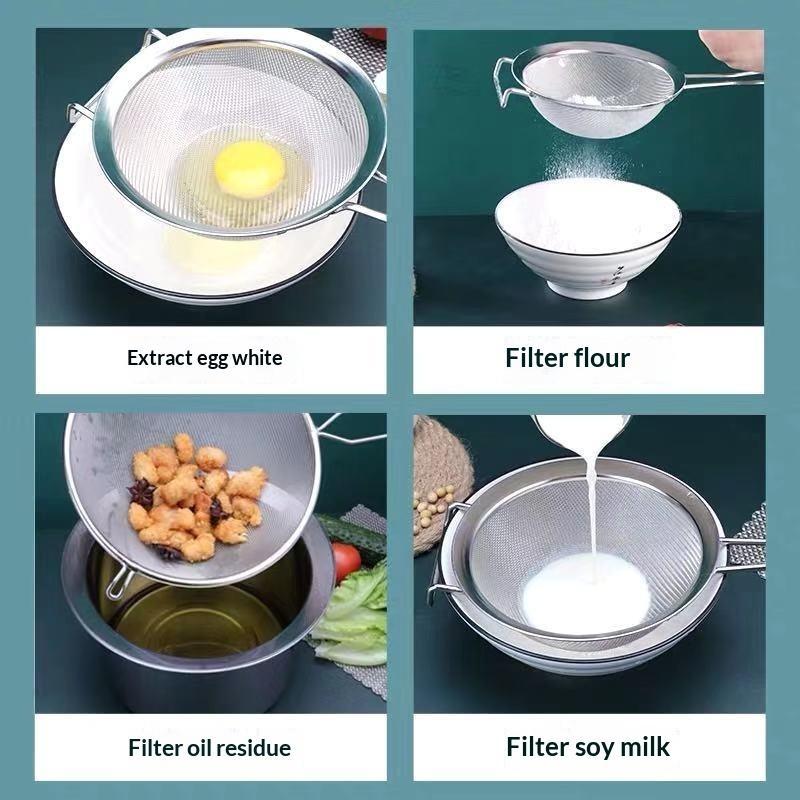 人間工学に基づいた再利用可能な食品ストレーナー、滑り止めハン - Camping Cooking Recipes のレビューと価格