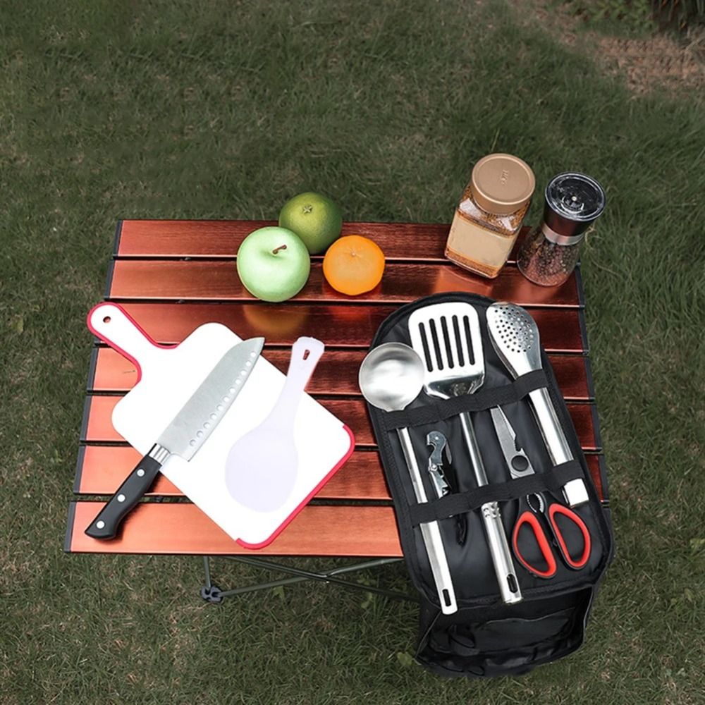 2024 ピクニック用品セット収納袋ハイキングキャンプバーベ - Camping Cooking Organizer のレビューと価格