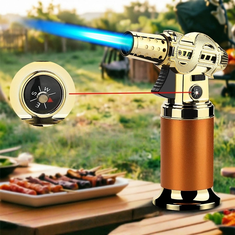 ポータブル金属製屋外高温スプレーガンライター、防風スプレー炎 - Camping Cooking Equipment のレビューと価格