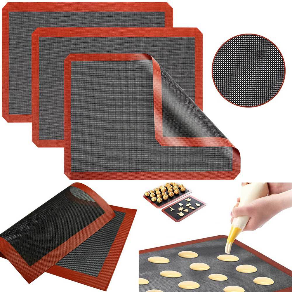 1PC 再利用可能なシリコーンベーキングマットノンスティック - Camping Cooking Mat のレビューと価格