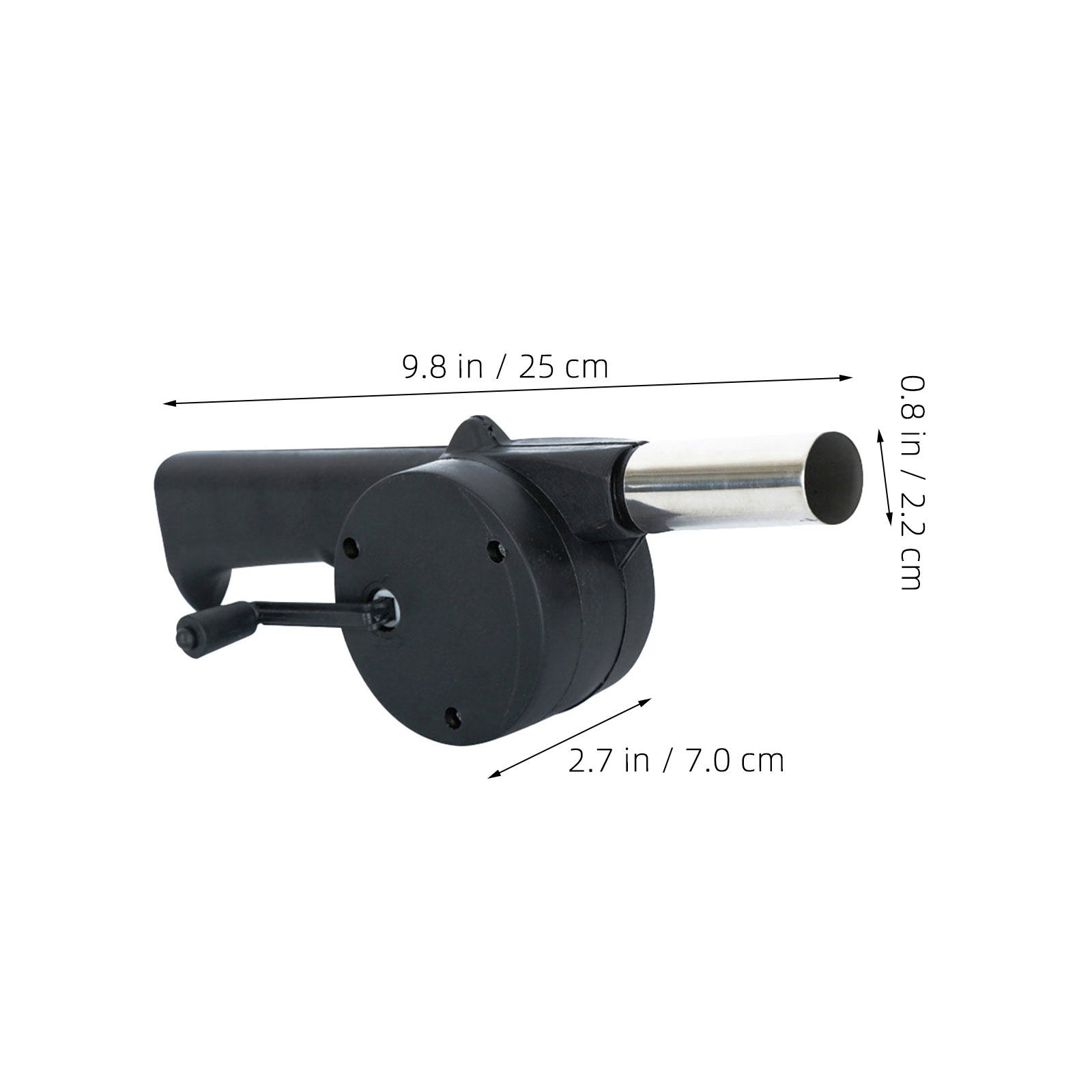 黒色の手動クランク式ブロワー バーベキューファン アウトドア - Camping Cooking Equipment のレビューと価格