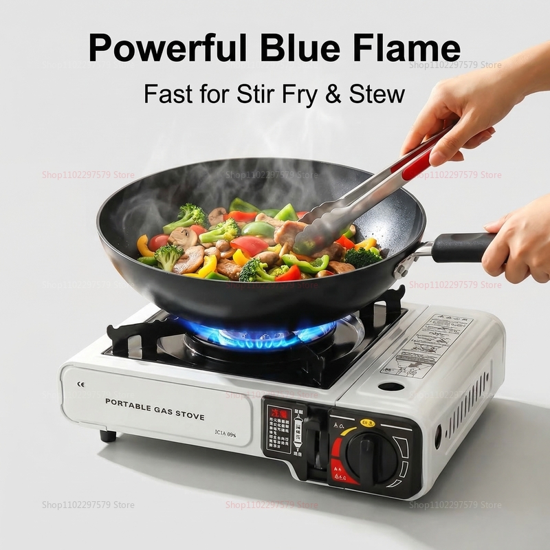 キャンプガスストーブポータブル折りたたみ屋外ストーブ旅行用品 - Camping Cooking Gas Stove Portable Tool のレビューと価格
