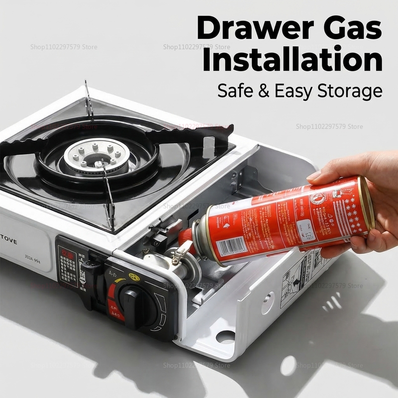 キャンプガスストーブポータブル折りたたみ屋外ストーブ旅行用品 - Camping Cooking Gas Stove Portable Tool のレビューと価格