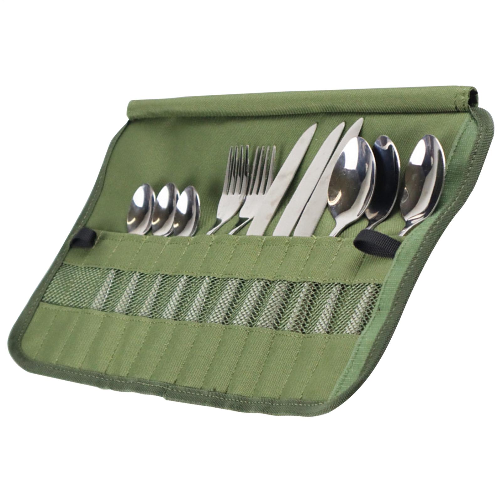 キャンプ食器ロールバッグキャンプ旅行調理器具オーガナイザー多 - Camping Cooking Utensil Roll のレビューと価格