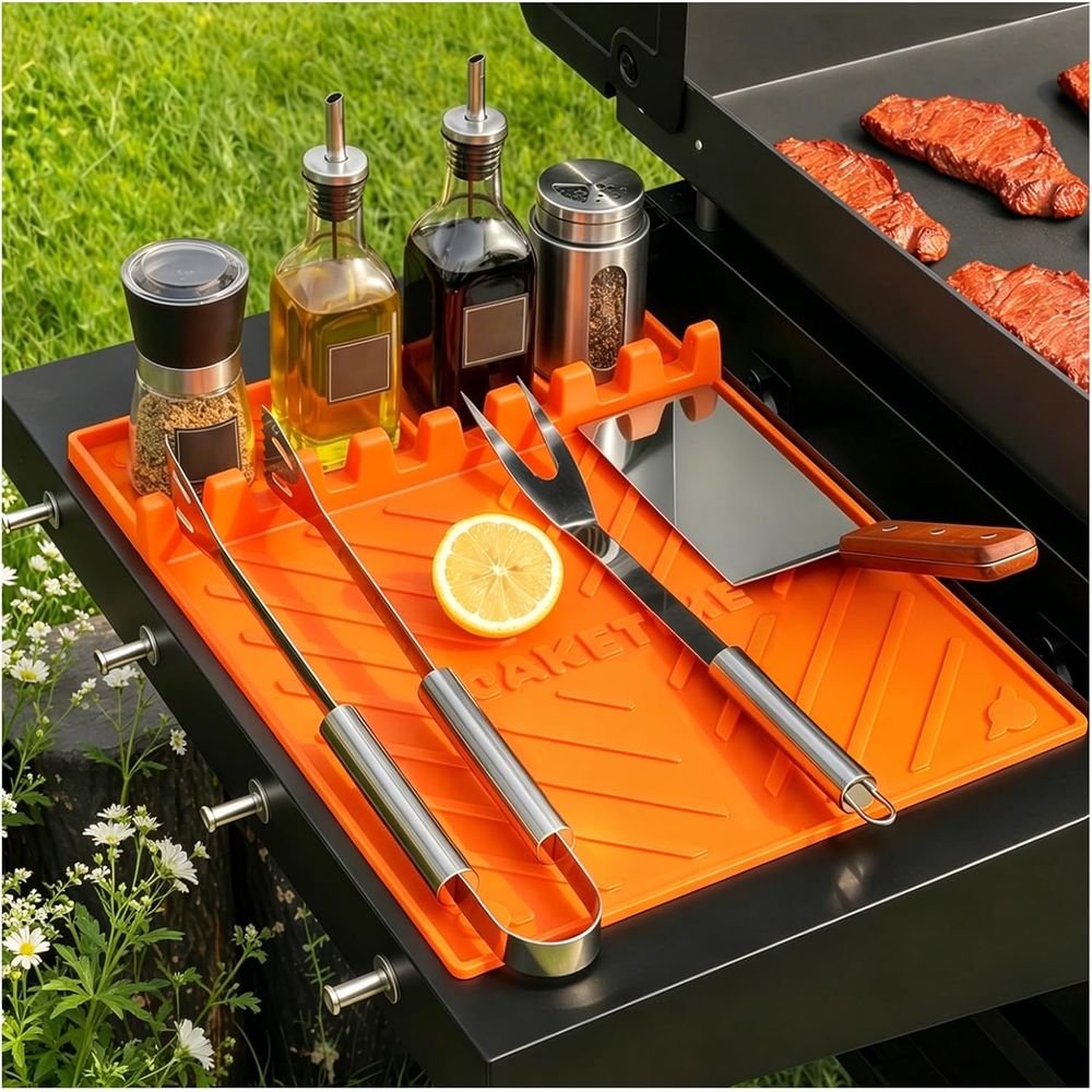 シリコン製グリルマットまたはグリドルアクセサリー、調理キッチ - Camping Cooking Mat のレビューと価格