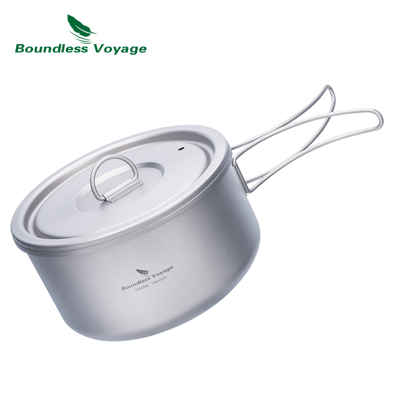 ふた付きのキャンプ用チタンポット,超軽量,屋外料理,単層,弁 - Camping Cooking Organizer のレビューと価格