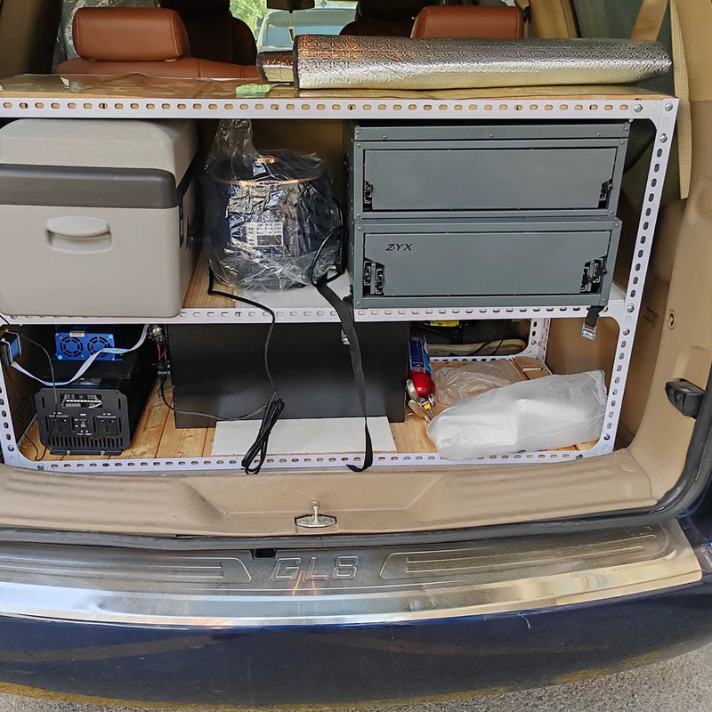 キャンピングキッチン収納ボックス オーバーランドスライドアウ - Camping Cooking Organizer のレビューと価格