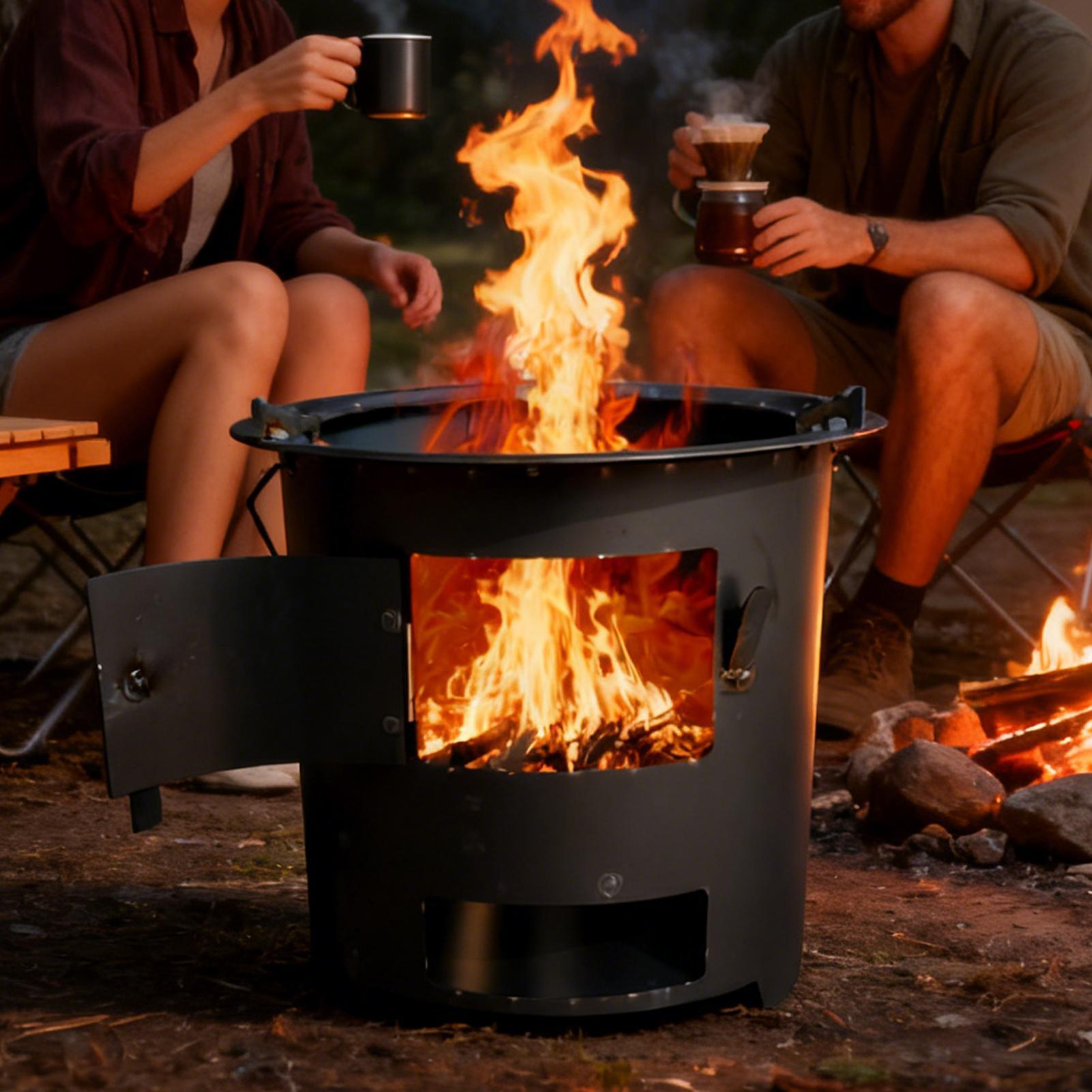 ロケットストーブ キャンプ用 ポータブル アウトドア調理器具 - Camping Cooking Gas Stove Portable Tool のレビューと価格