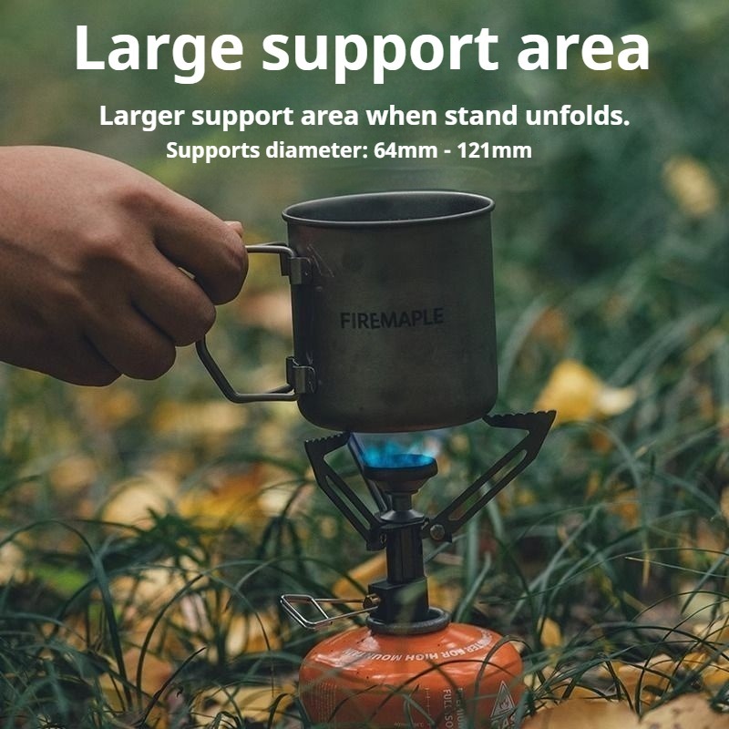 軽量ポータブルキャンプストーブ折りたたみ式ミニキャンプチタン - Camping Cooking Gas Stove Portable Tool のレビューと価格