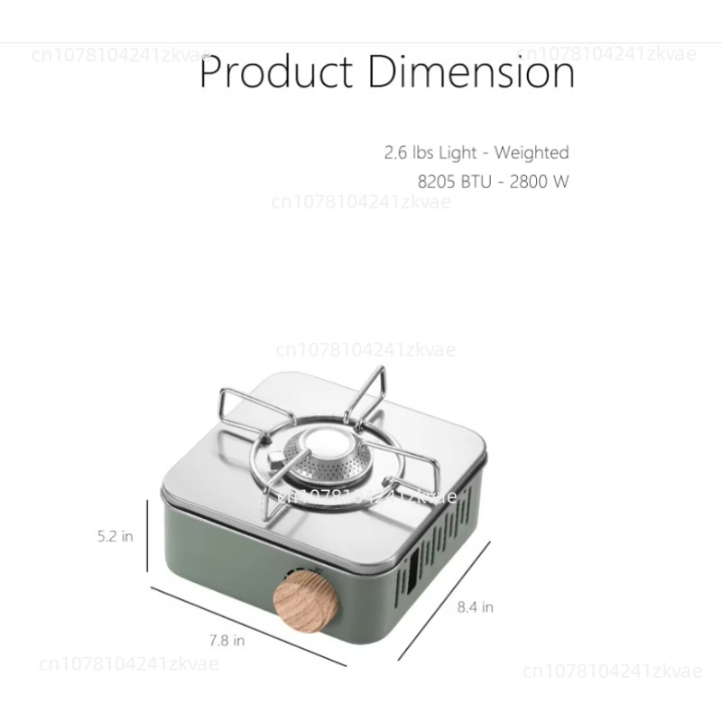 ブタンキャンプストーブ ポータブルバッグ付き 屋内外調理用  - Camping Cooking Gas Stove Portable Tool のレビューと価格