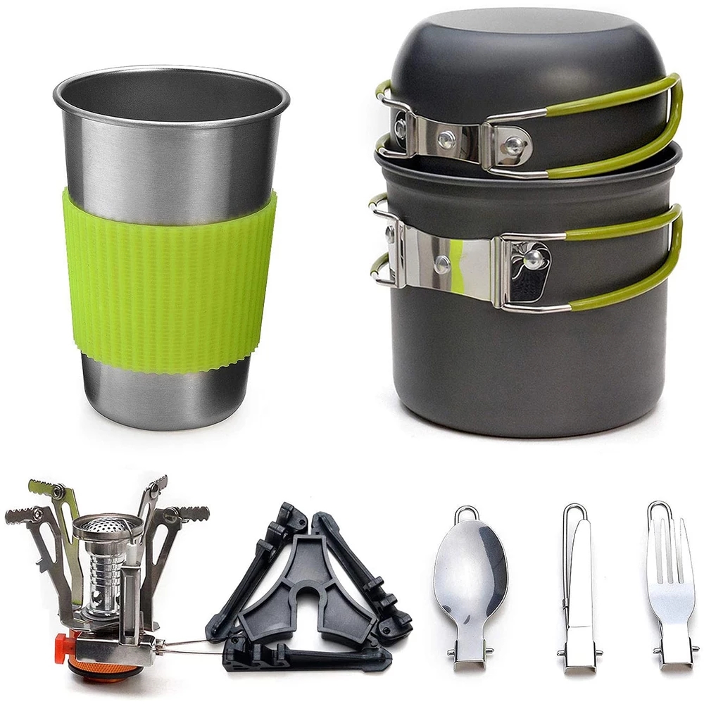 キャンプ調理器具キット ストーブ付き アウトドアクッキングセ - Camping Cooking Recipes のレビューと価格