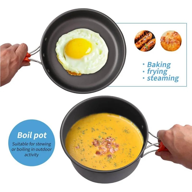 キャンプクッキングセット キャンプ調理器具 旅行用食器 アウ - Camping Cooking Recipes のレビューと価格